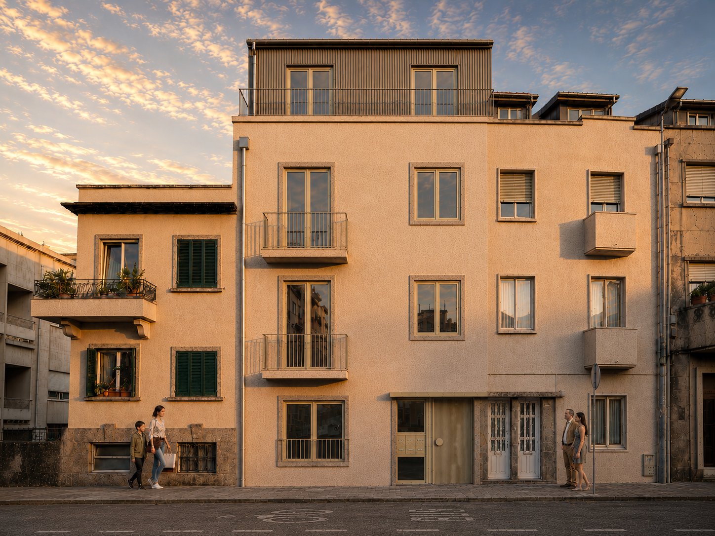 Building front facade